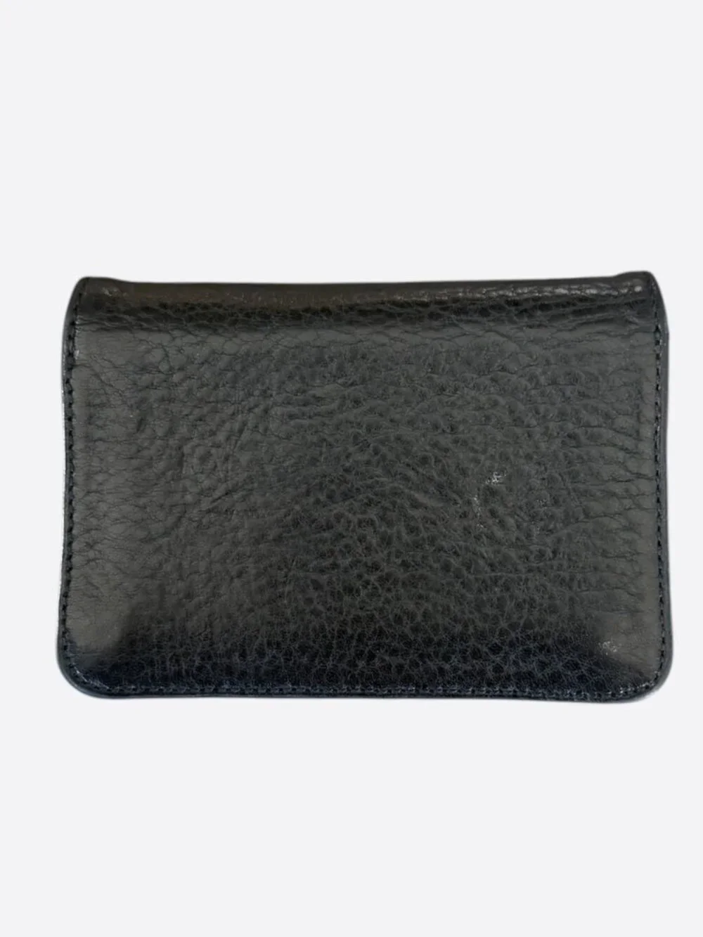 Chrome Hearts Black & Silver Scroll Folded Cardholder